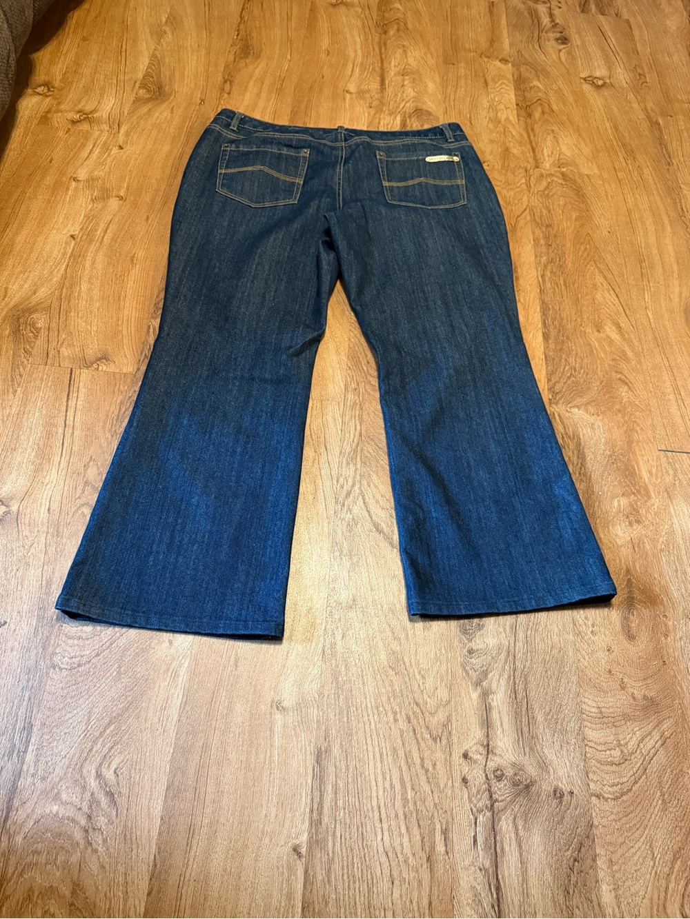 Michael Kors Dark Blue Wide Leg Jeans - Picture 4 of 6